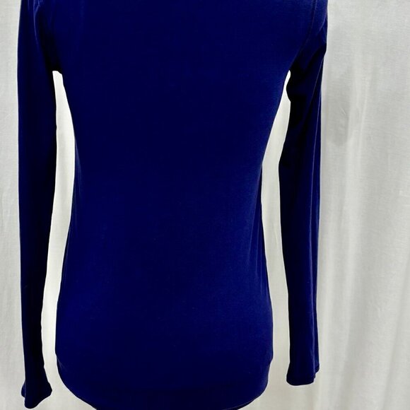 Lululemon Knot A Problem Long Sleeve Shirt Aeon Purple Blue Pima Cotton - Picture 3 of 10